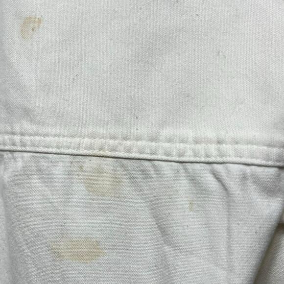 Vintage Marsh Landing White Hooded Shirt Jacket – 100% Cotton – Size L - Picture 8 of 8